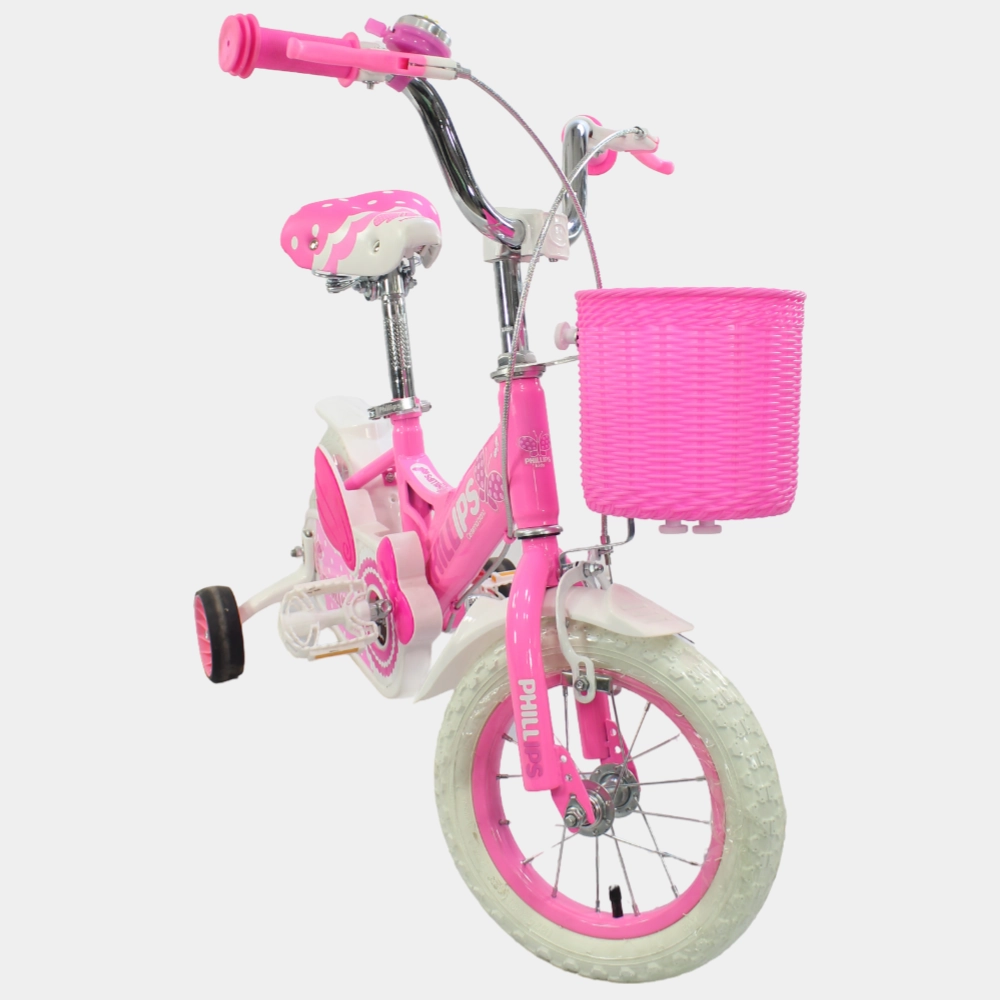 12" Girls Bicycle - Simple Design Pink