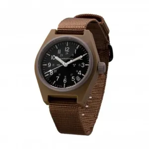 34mm Desert Tan General Purpose Quartz Date (GPQ) Ballistic Nylon Watch