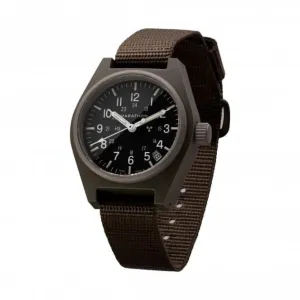 34mm Sage Green General Purpose Quartz Date (GPQ) Ballistic Nylon Watch