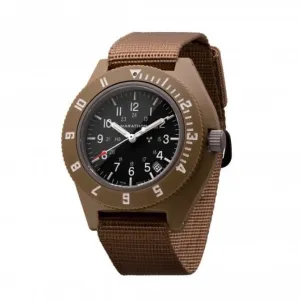 41mm Desert Tan Pilot's Navigator Date Ballistic Nylon Watch