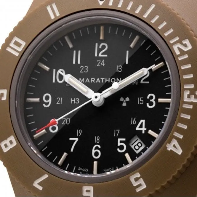 41mm Desert Tan Pilot's Navigator Date Ballistic Nylon Watch