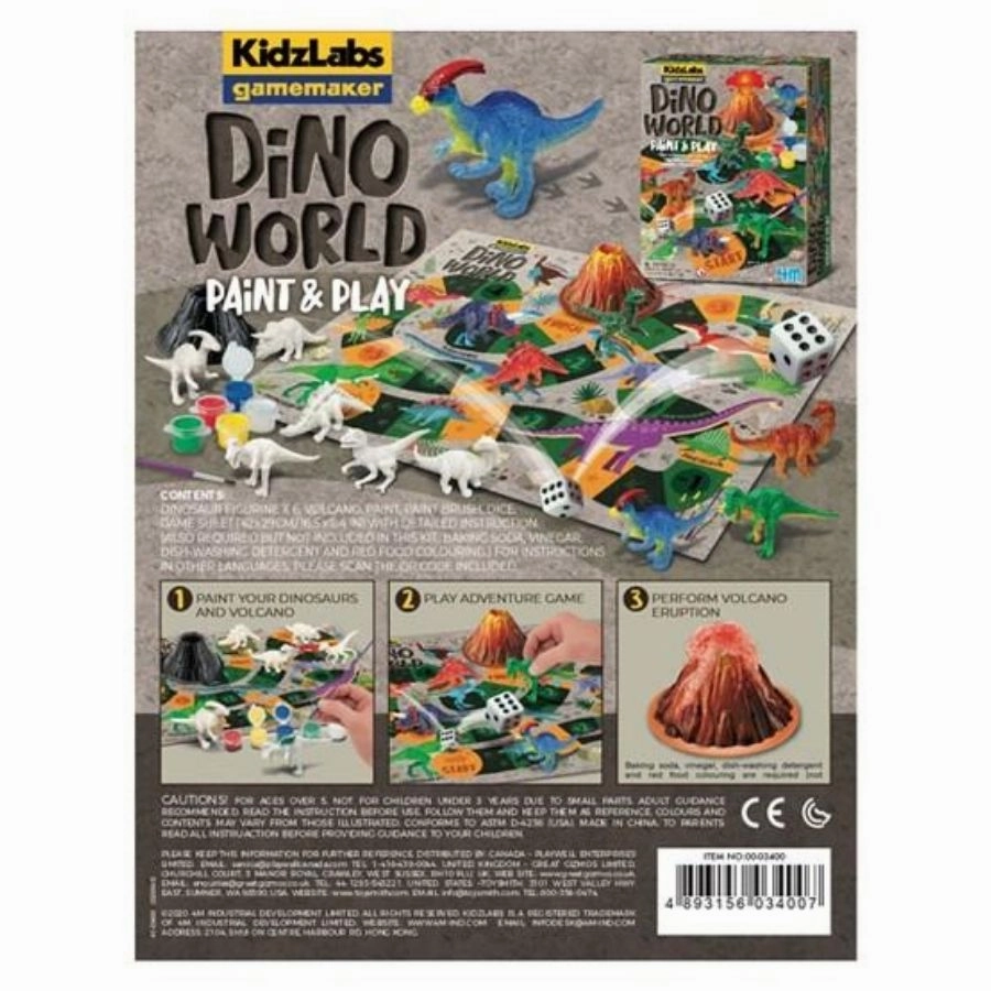 4M - KidzLabs Gamemaker: Dino World Paint and Play