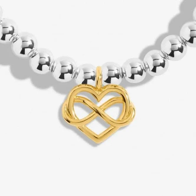 A Little Best Friend Forever Silver Gold Plated 15.5cm Bracelet C718 Joma Jewellery