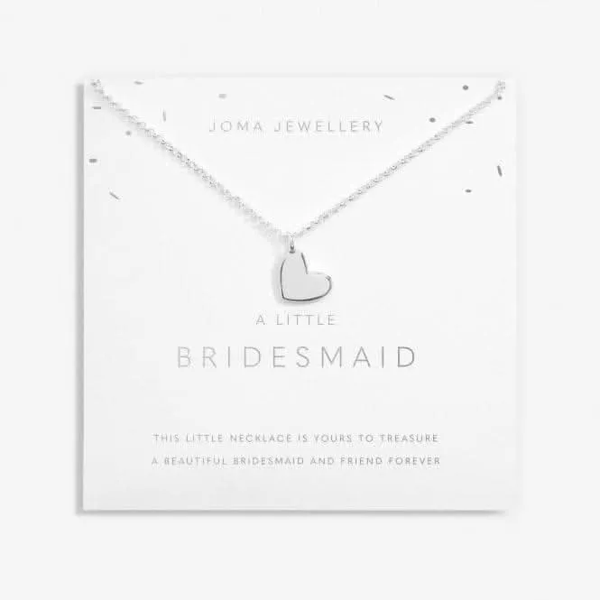 A Little Bridesmaid Silver Plated 46cm   5cm Necklace 6824 Joma Jewellery
