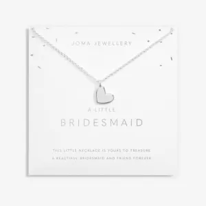 A Little Bridesmaid Silver Plated 46cm   5cm Necklace 6824 Joma Jewellery