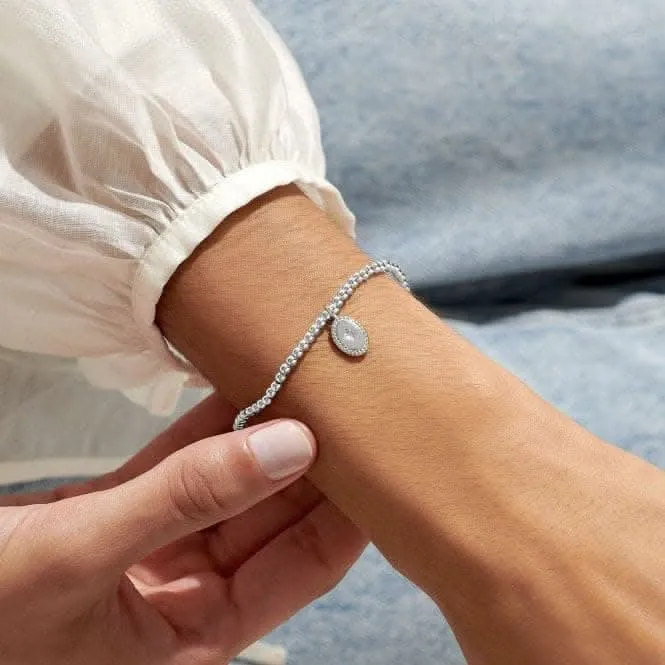 A Little Forever Remembered Silver Plated 17.5cm Stretch Bracelet 6841 Joma Jewellery