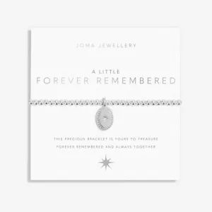 A Little Forever Remembered Silver Plated 17.5cm Stretch Bracelet 6841 Joma Jewellery
