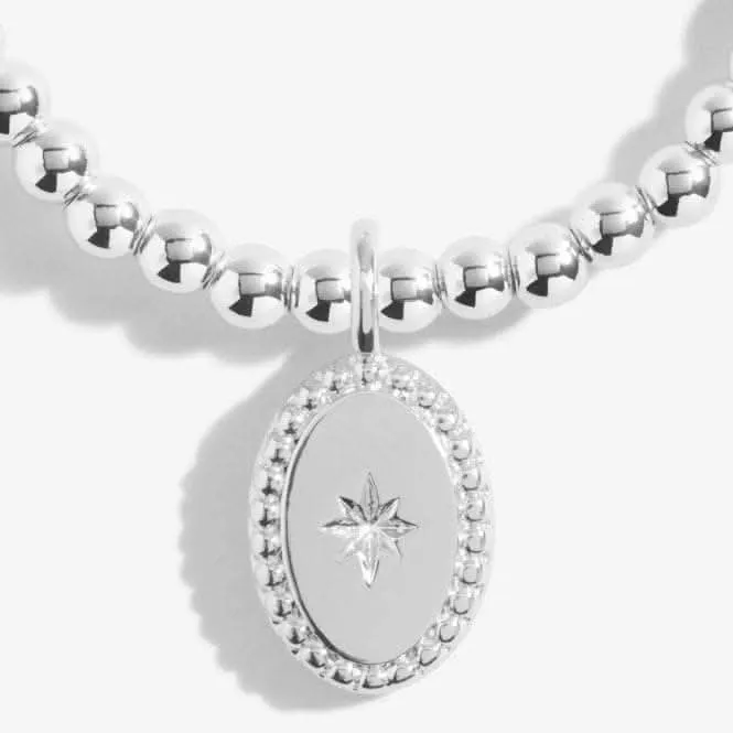 A Little Forever Remembered Silver Plated 17.5cm Stretch Bracelet 6841 Joma Jewellery