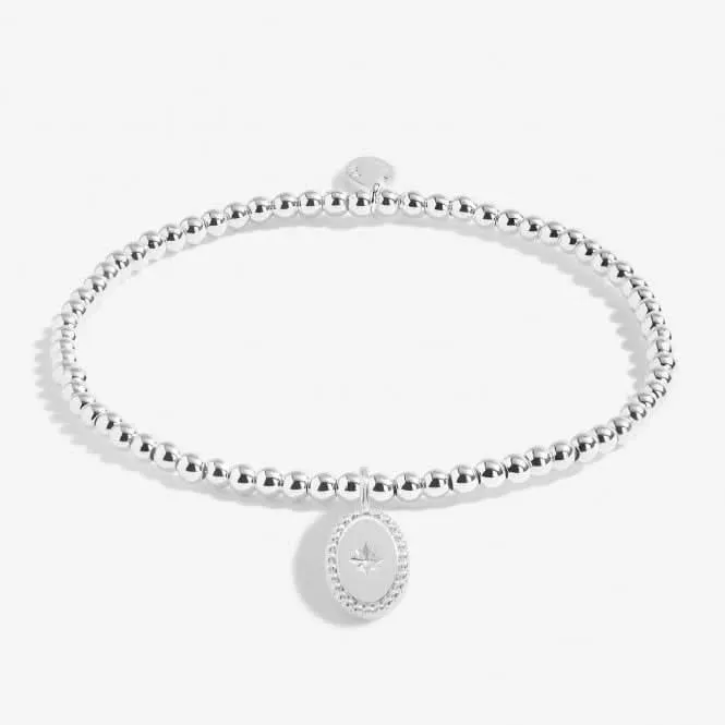 A Little Forever Remembered Silver Plated 17.5cm Stretch Bracelet 6841 Joma Jewellery