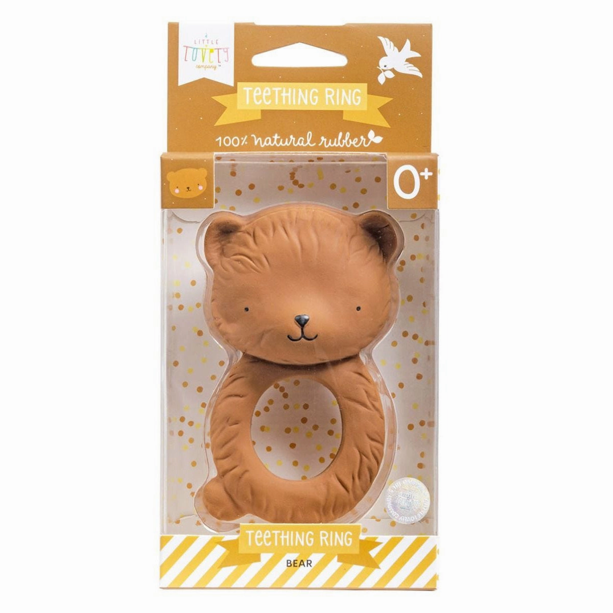 A Little Lovely Company Teether Ring - Bear