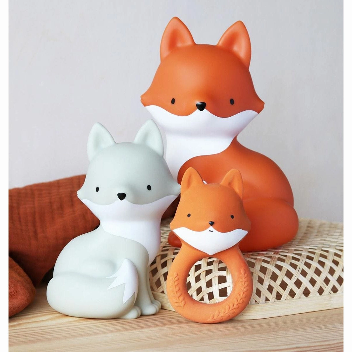 A Little Lovely Company Teething Ring: Fox