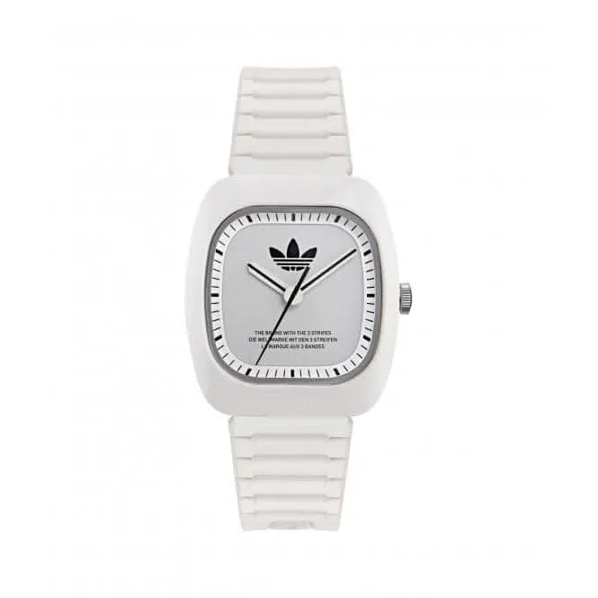 Adidas Retro Wave Two Bio-Ceramic White Unisex Watch AOSY24030
