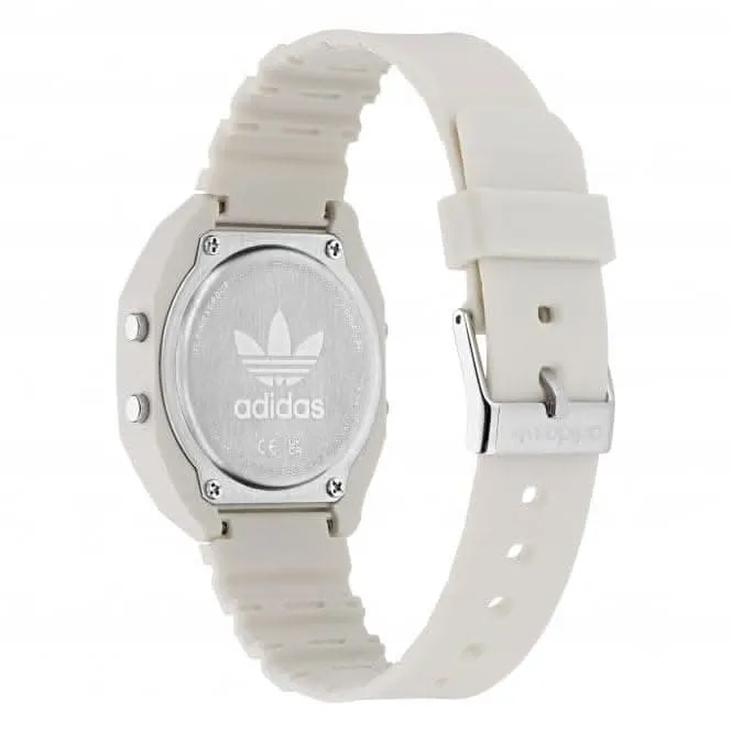 Adidas Unisex Digital Two White Watch AOST23557