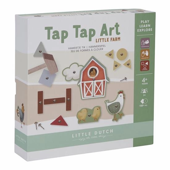 Babykids_Sebra Toys_Premium Quality Little Dutch, Tap Art Activity Set, Little Farm