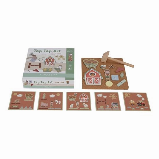 Babykids_Sebra Toys_Premium Quality Little Dutch, Tap Art Activity Set, Little Farm