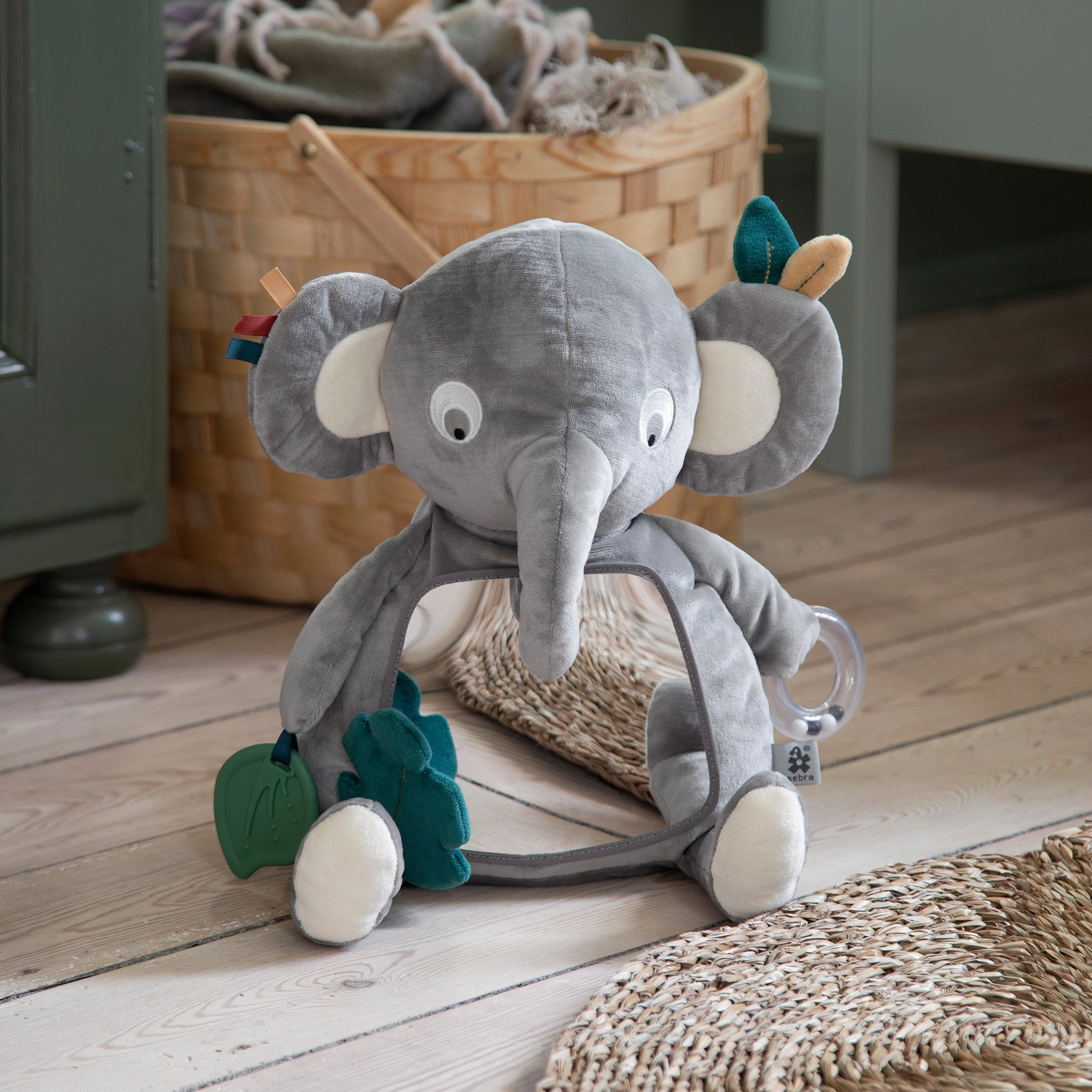 Babykids_Sebra Toys_Premium Quality Sebra, Activity Mirror Finley Elephant