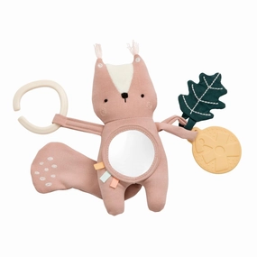 Babykids_Sebra Toys_Premium Quality Sebra, Activity toy, Zappy the squirrel, misty rose