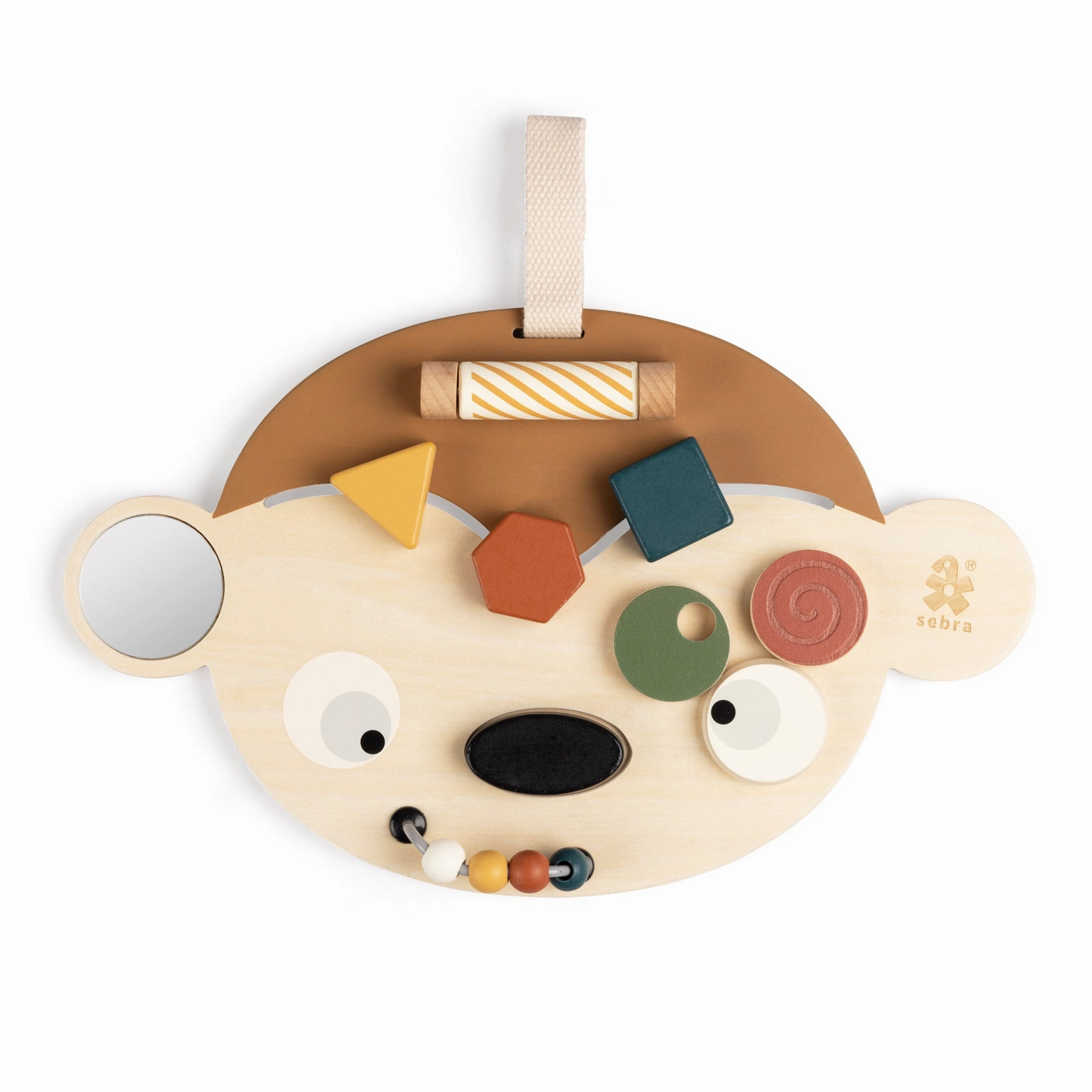 Babykids_Sebra Toys_Premium Quality Sebra, Maci Monkey, Wooden Activity Panel