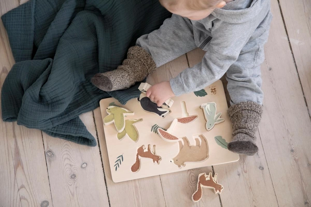 Babykids_Sebra Toys_Premium Quality Sebra, Nightfall Wooden Puzzle