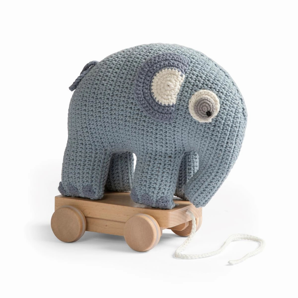 Babykids_Sebra Toys_Premium Quality Sebra, Pull-Along Crochet Fanto Elephant Toy