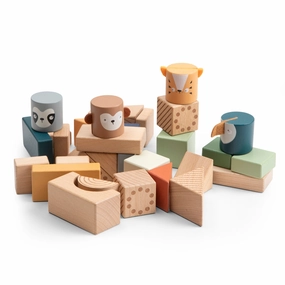 Babykids_Sebra Toys_Premium Quality Sebra, Totem Stacking Blocks, Wildlife