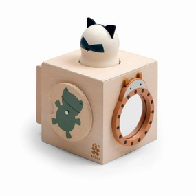 Babykids_Sebra Toys_Premium Quality Sebra, Wooden Activity Cube, Woodland