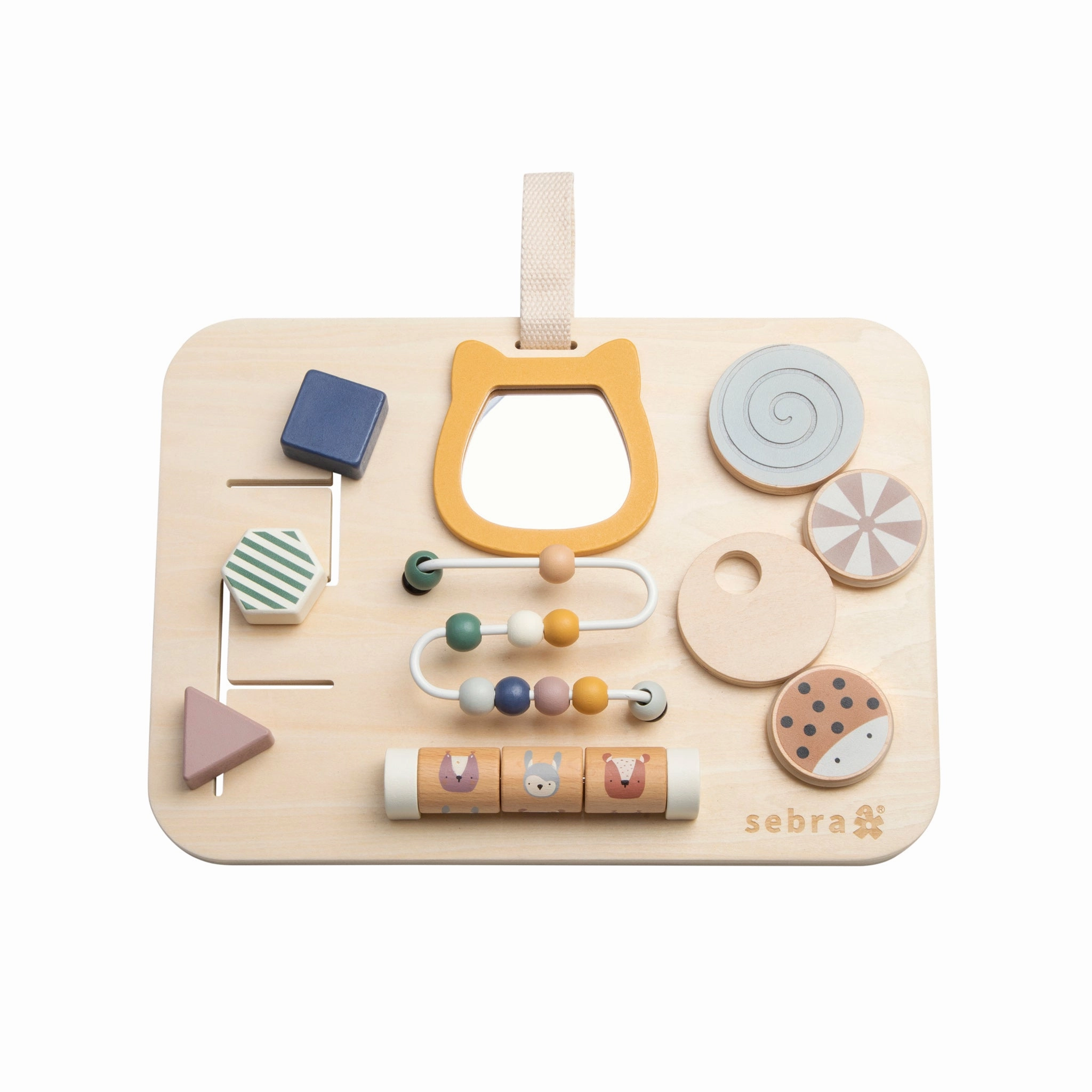 Babykids_Sebra Toys_Premium Quality Sebra, Wooden Activity Panel, Woodland