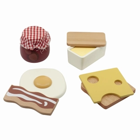 Babykids_Sebra Toys_Premium Quality Sebra, Wooden Breakfast Play Food