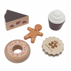 Babykids_Sebra Toys_Premium Quality Sebra, Wooden Cakes Play Food