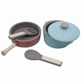 Babykids_Sebra Toys_Premium Quality Sebra, Wooden kitchen tools set, warm grey