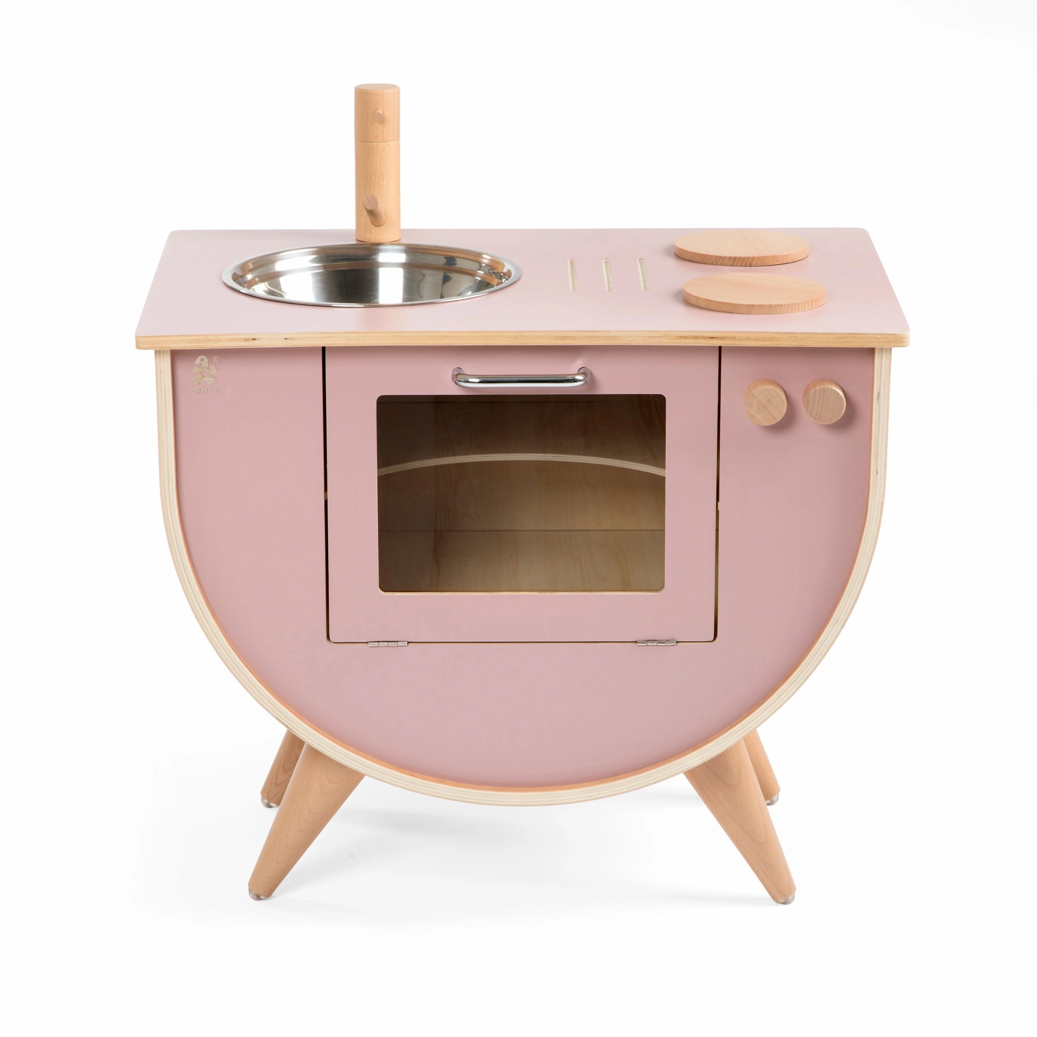 Babykids_Sebra Toys_Premium Quality Sebra, Wooden Play Kitchen, Blossom Pink