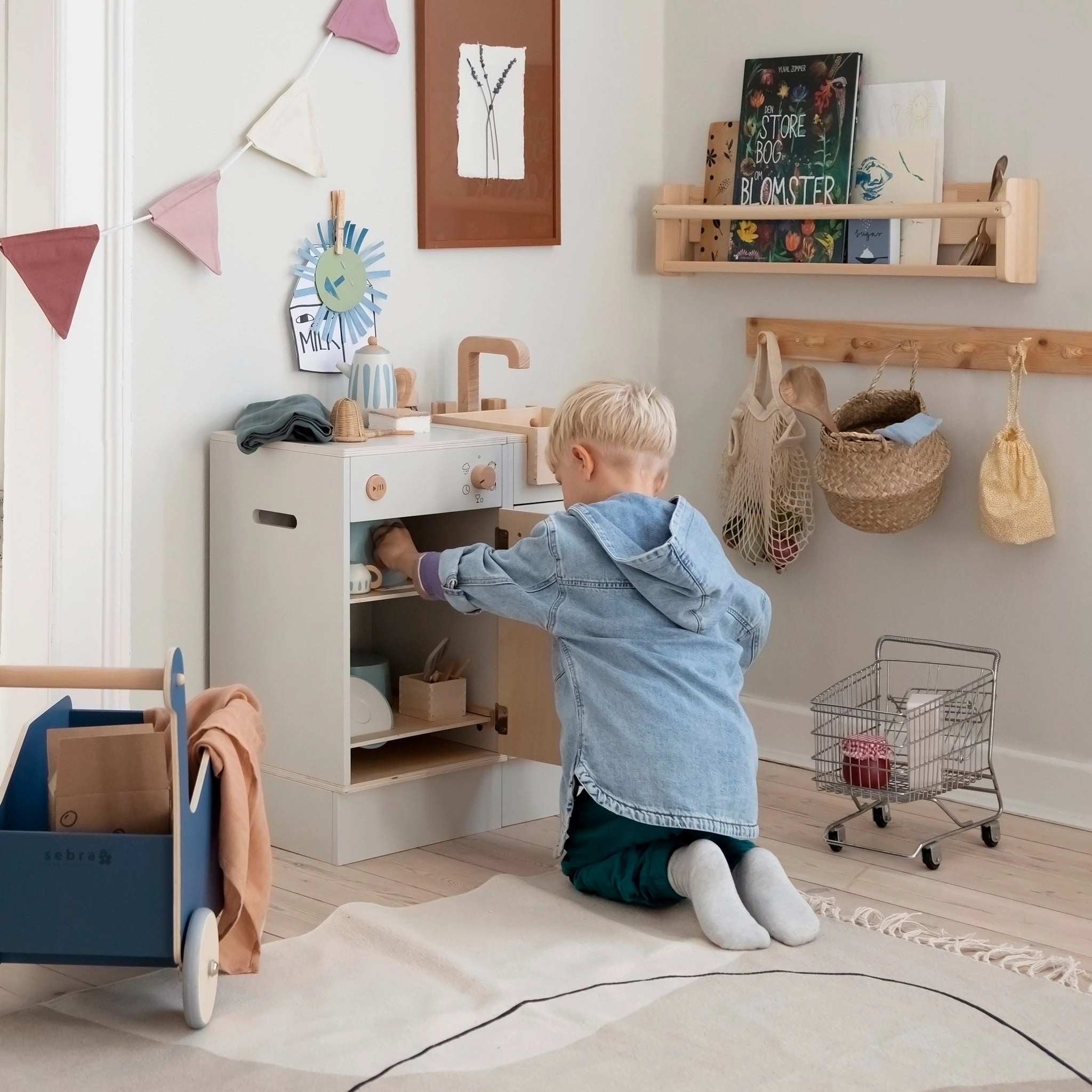 Babykids_Sebra Toys_Premium Quality Sebra, Wooden Play Kitchen Dishwasher