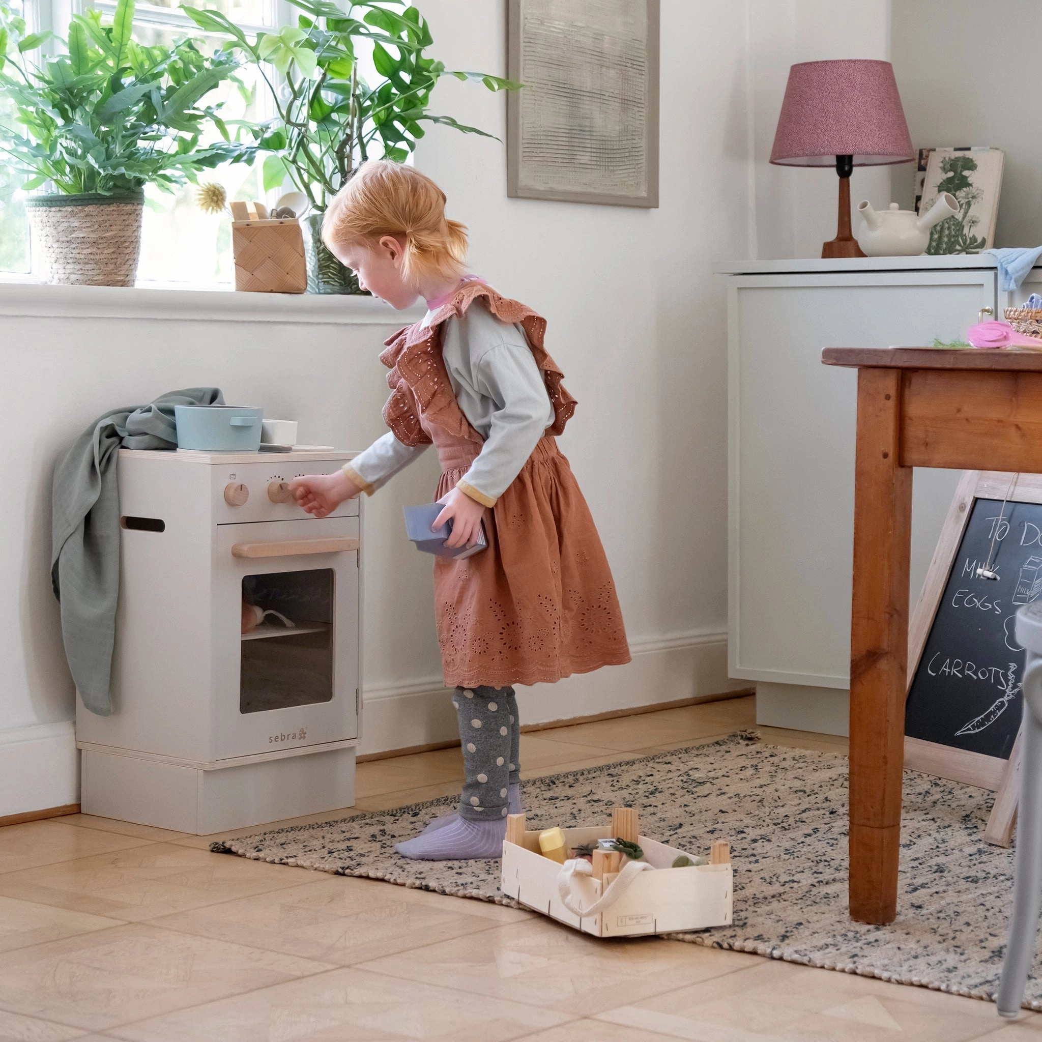 Babykids_Sebra Toys_Premium Quality Sebra, Wooden Play Kitchen Stove