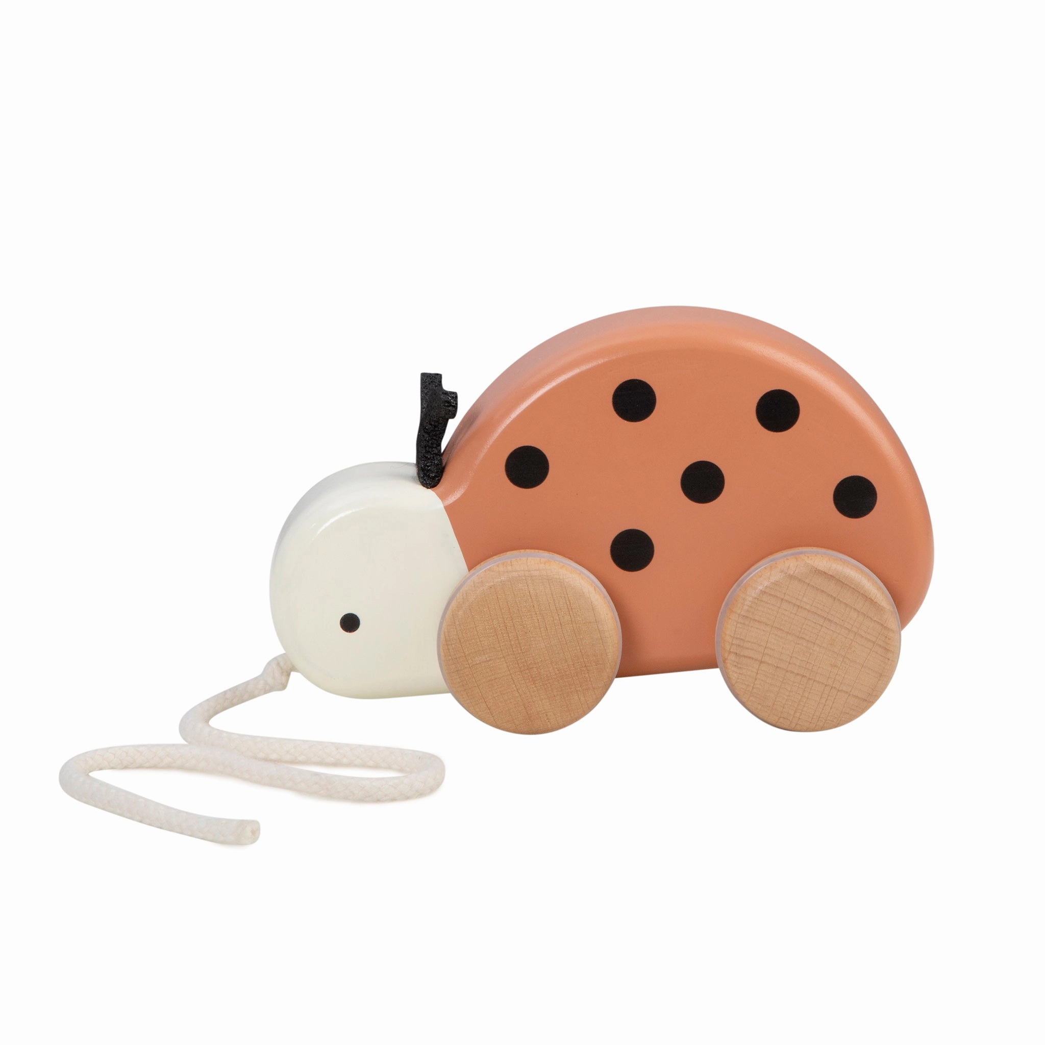 Babykids_Sebra Toys_Premium Quality Sebra, Wooden Pull-Along Ladybug