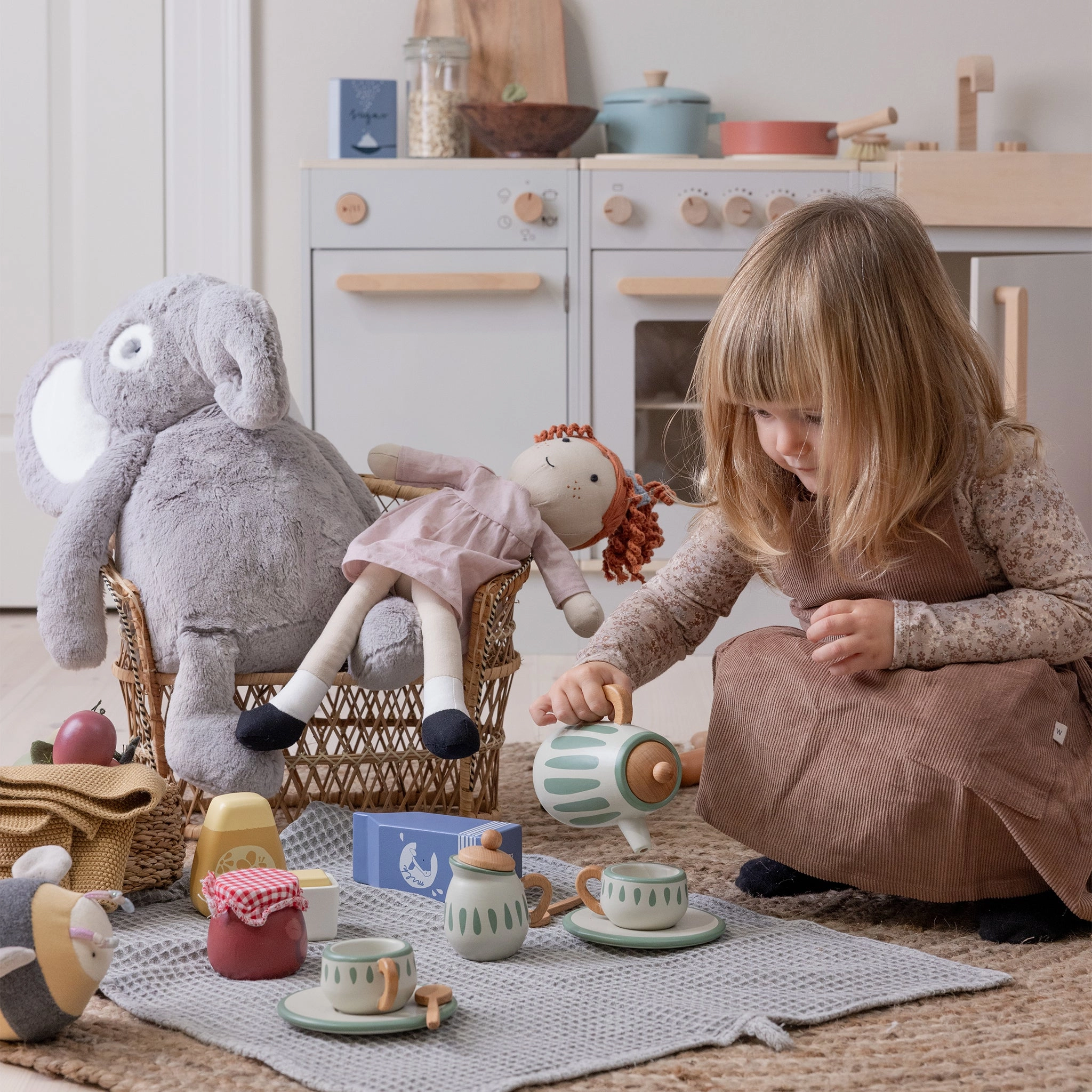 Babykids_Sebra Toys_Premium Quality Sebra, Wooden Tea Set