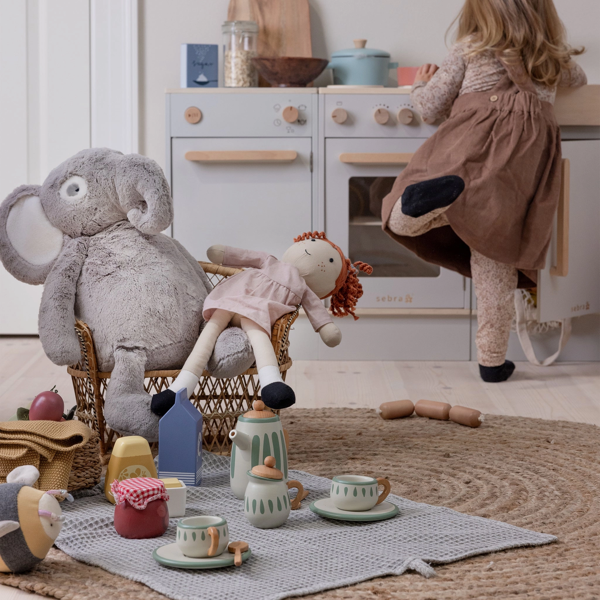 Babykids_Sebra Toys_Premium Quality Sebra, Wooden Tea Set