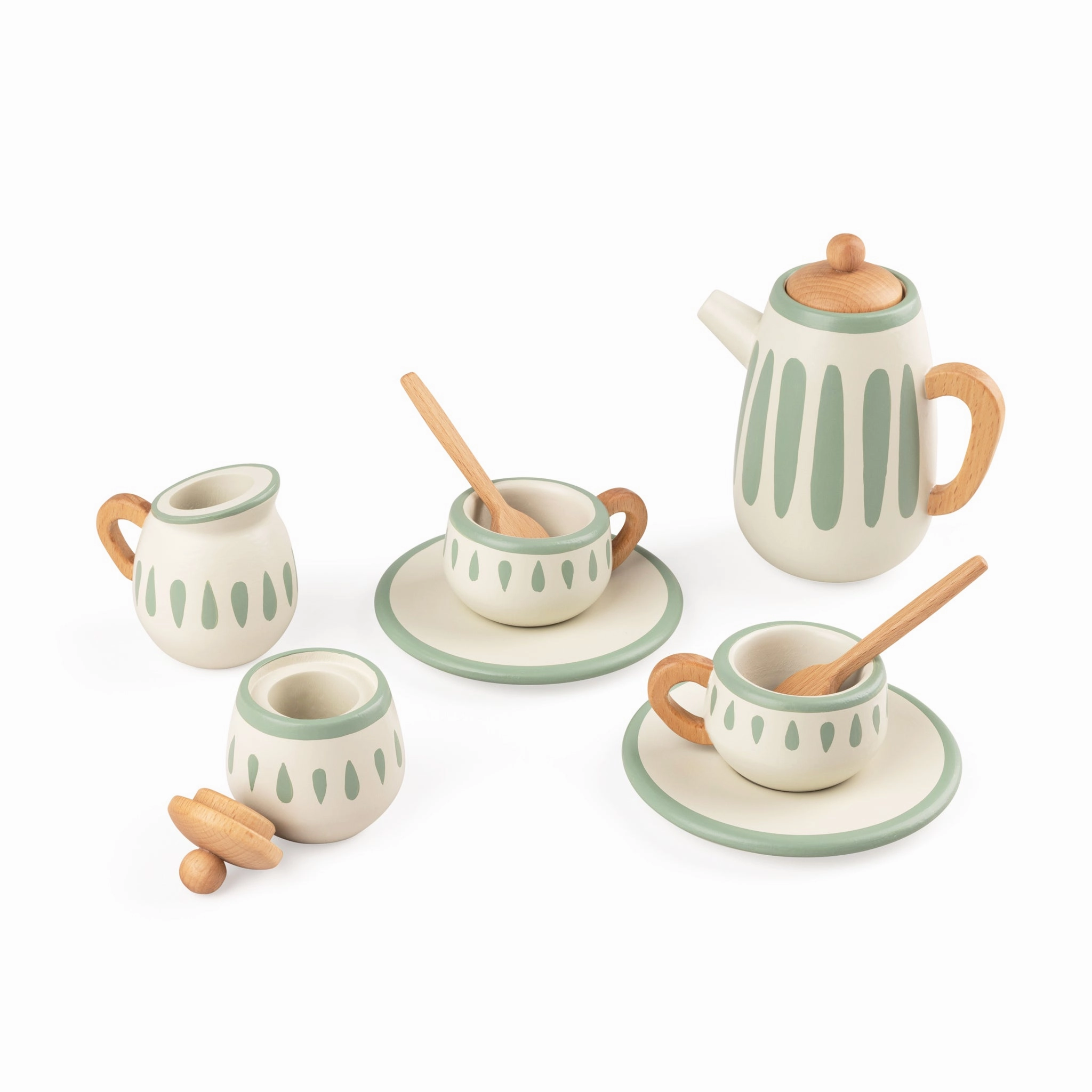 Babykids_Sebra Toys_Premium Quality Sebra, Wooden Tea Set