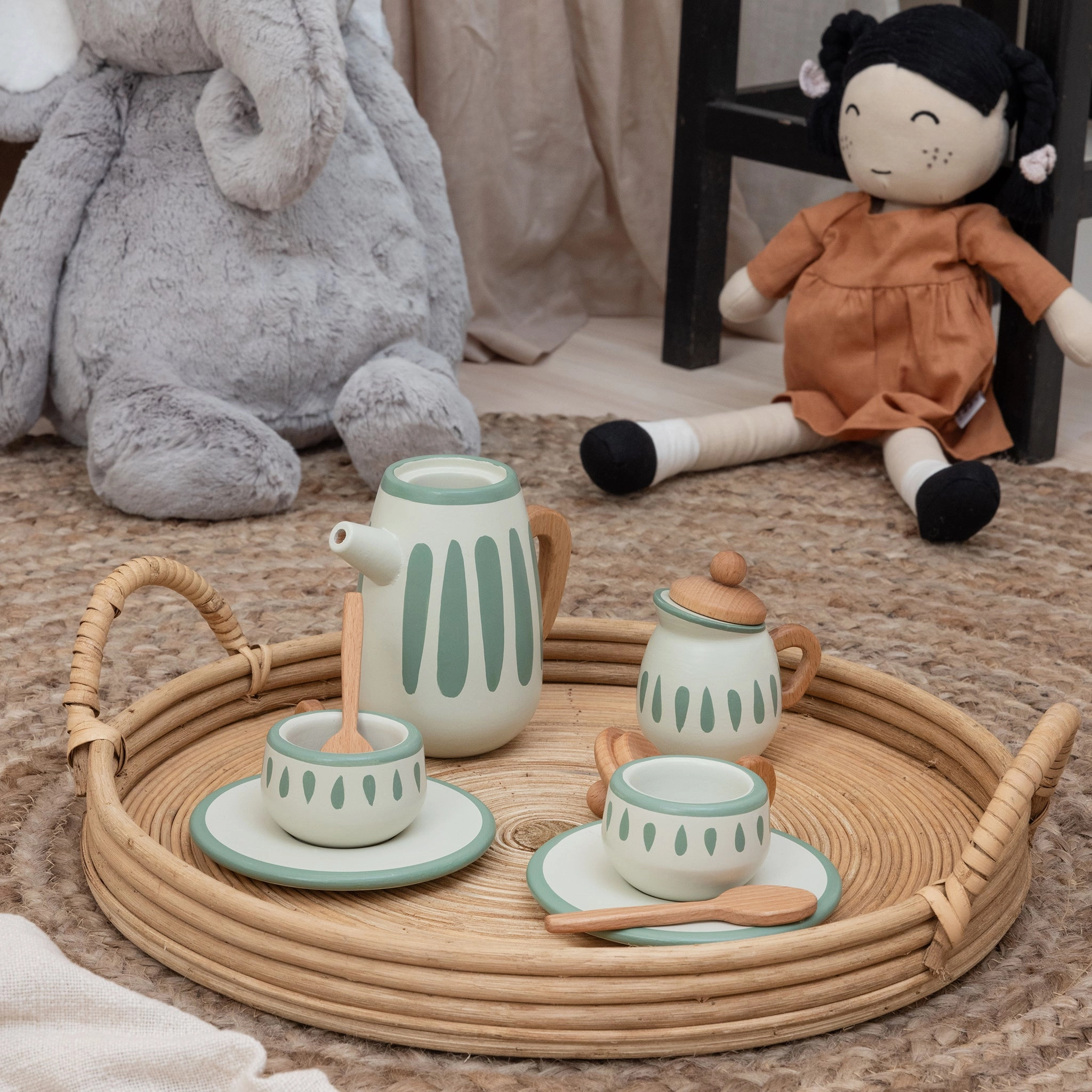 Babykids_Sebra Toys_Premium Quality Sebra, Wooden Tea Set