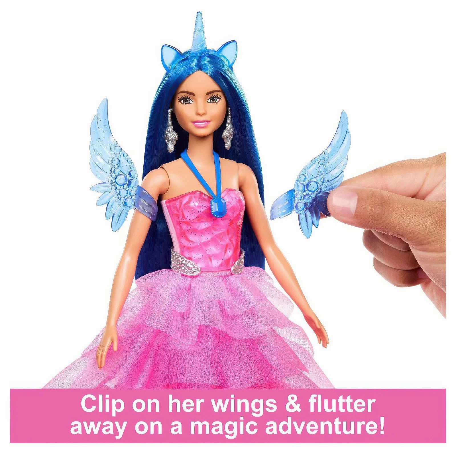Barbie A Touch of Magic Fashion Doll with Winged Unicorn