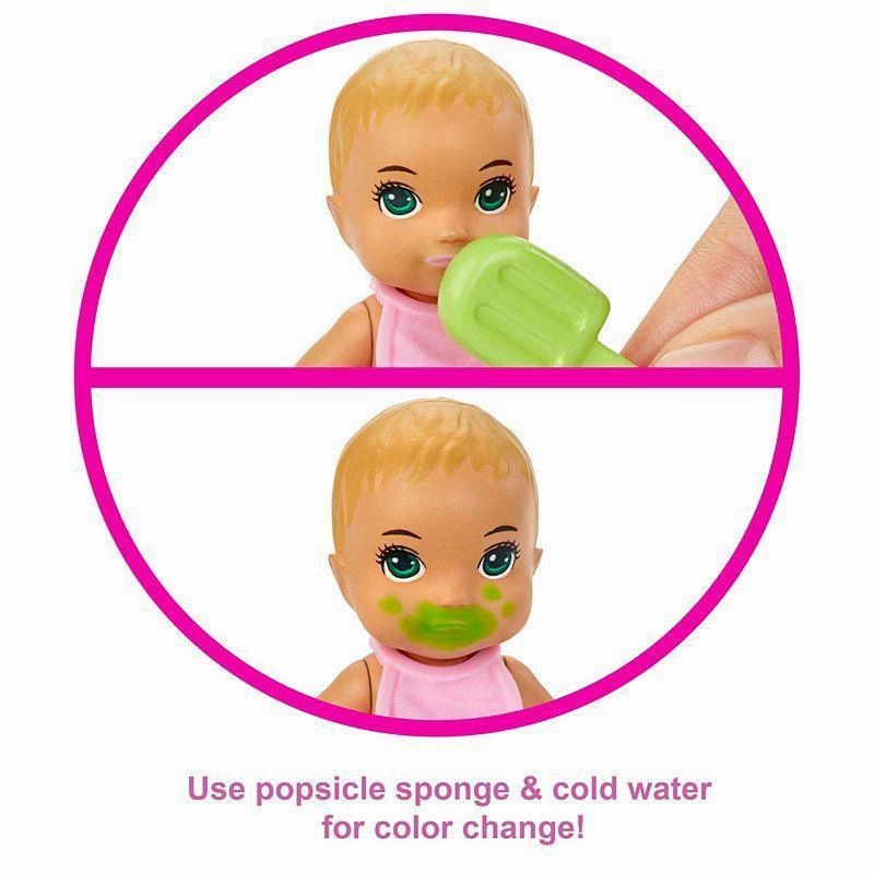 Barbie GHV84 Skipper Babysitters Feeding and Bath-Time Playset
