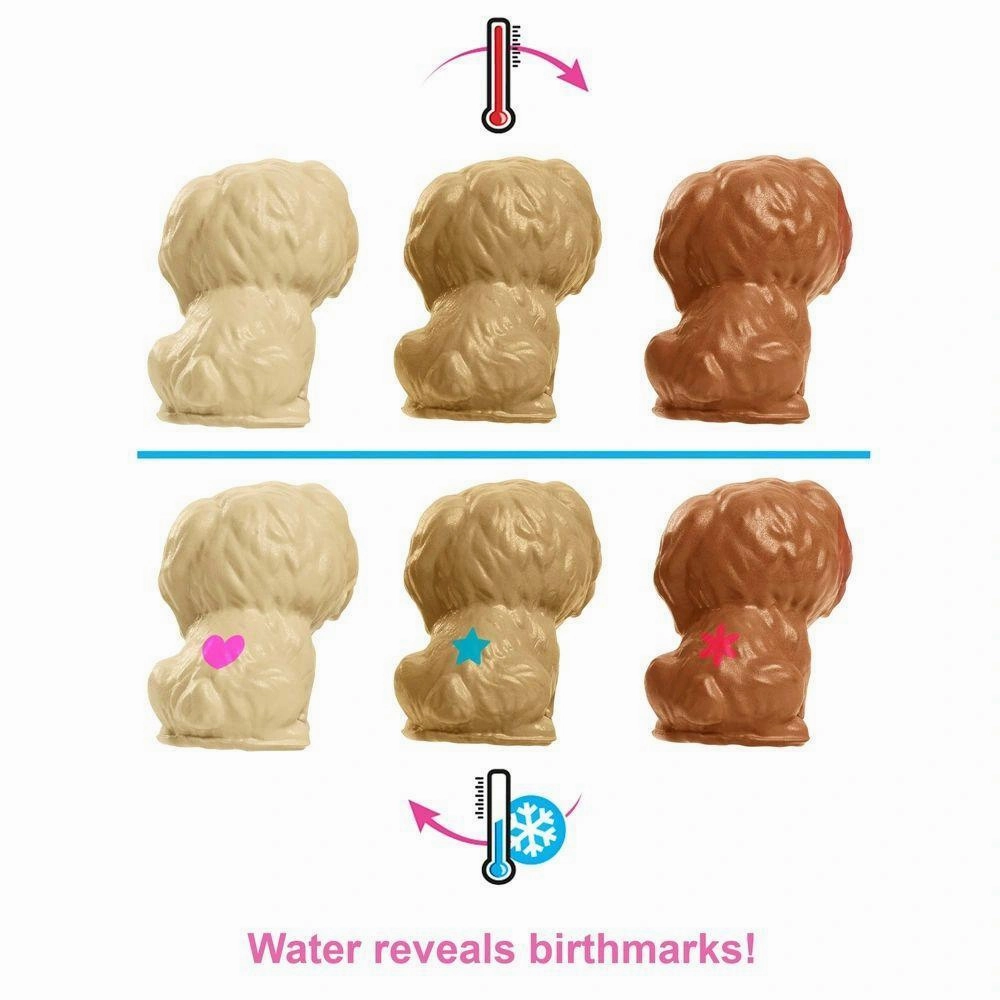 Barbie New Born Pups Doll And Pets Playset