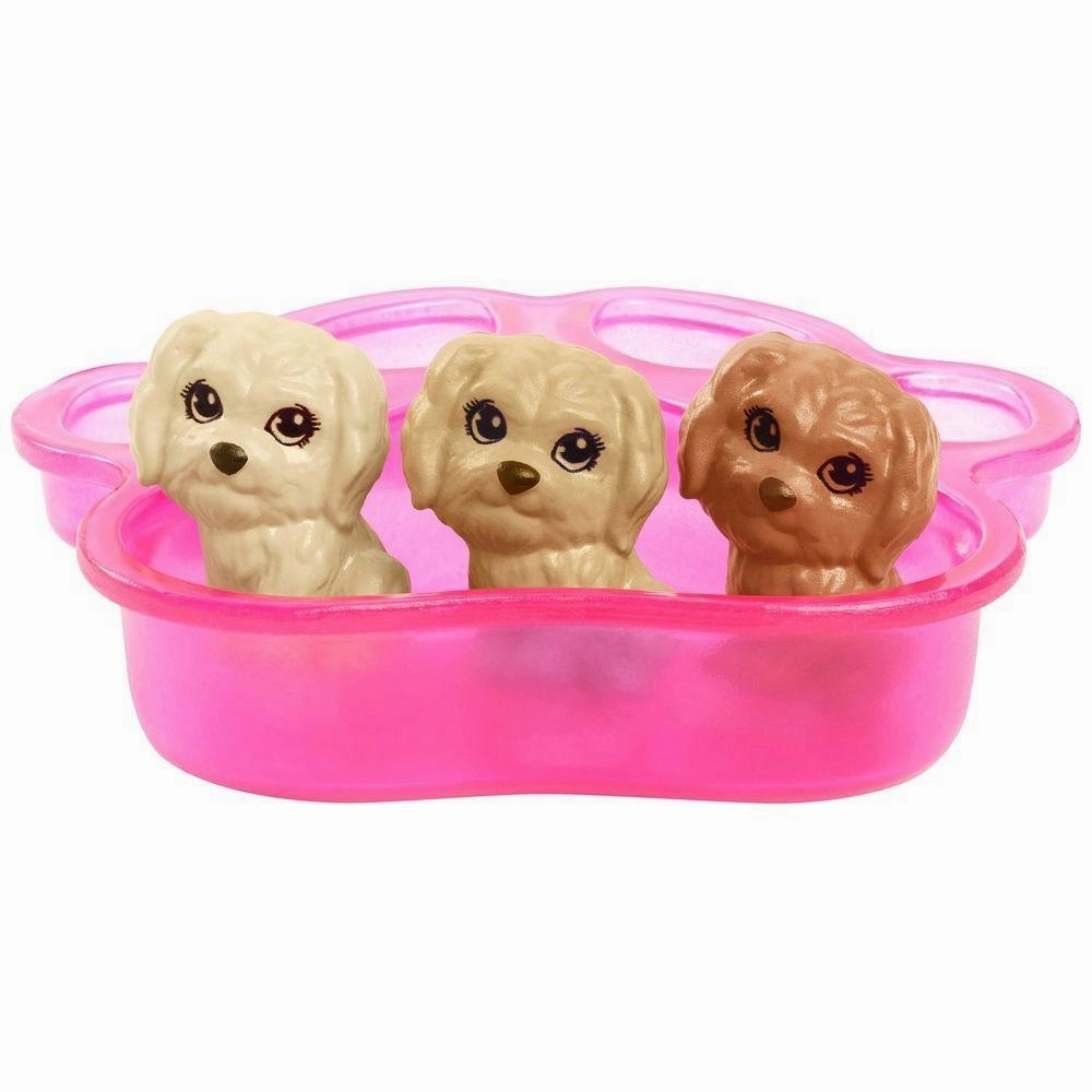 Barbie New Born Pups Doll And Pets Playset