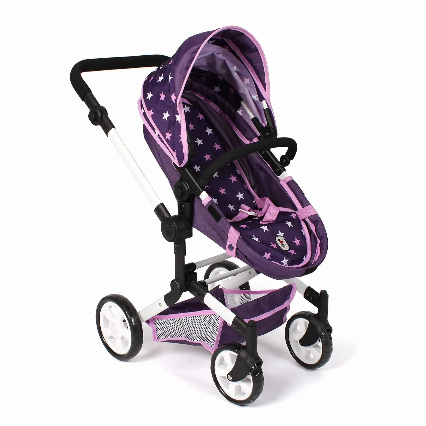 Bayer Chic 2000 Linus Doll's Pram - Stars Purple