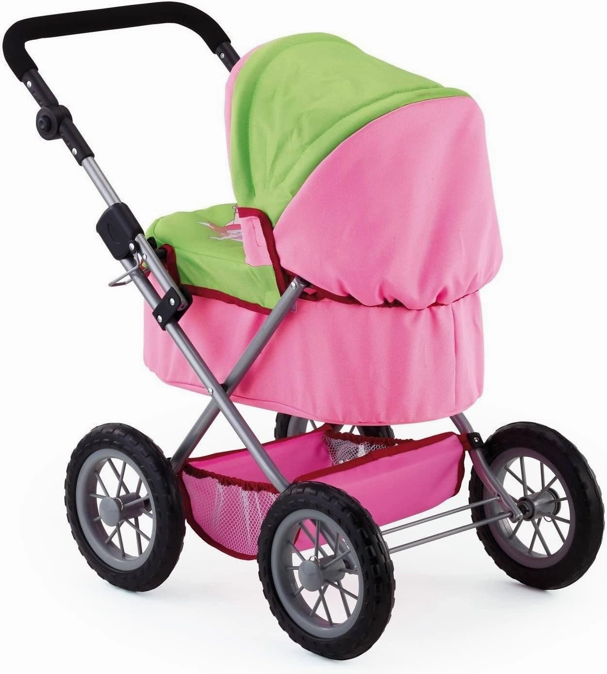 Bayer Design Doll Pram (Pink/ Green)