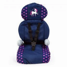 Bayer Doll Car Booster Seat - Pink Hearts/Unicorn