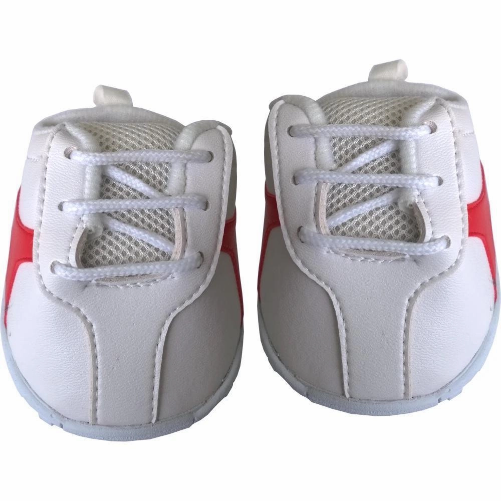 Be My Bear White With Red Stripe Tennis Shoes