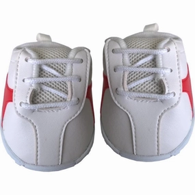 Be My Bear White With Red Stripe Tennis Shoes
