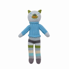 Blabla Kids School Book Boy Cat Rattle