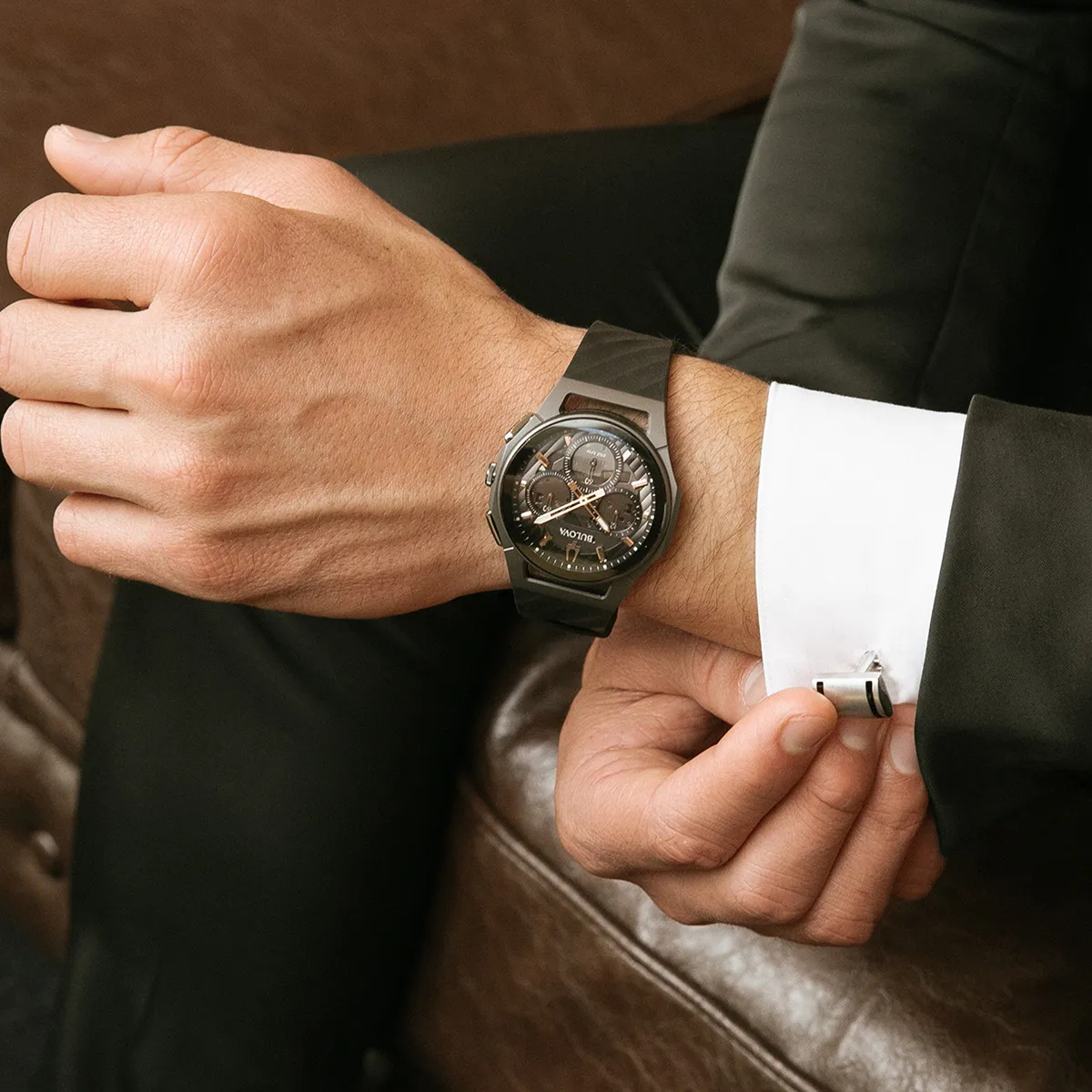 Bulova Watches Bulova Curv Chronograph Mens Watch