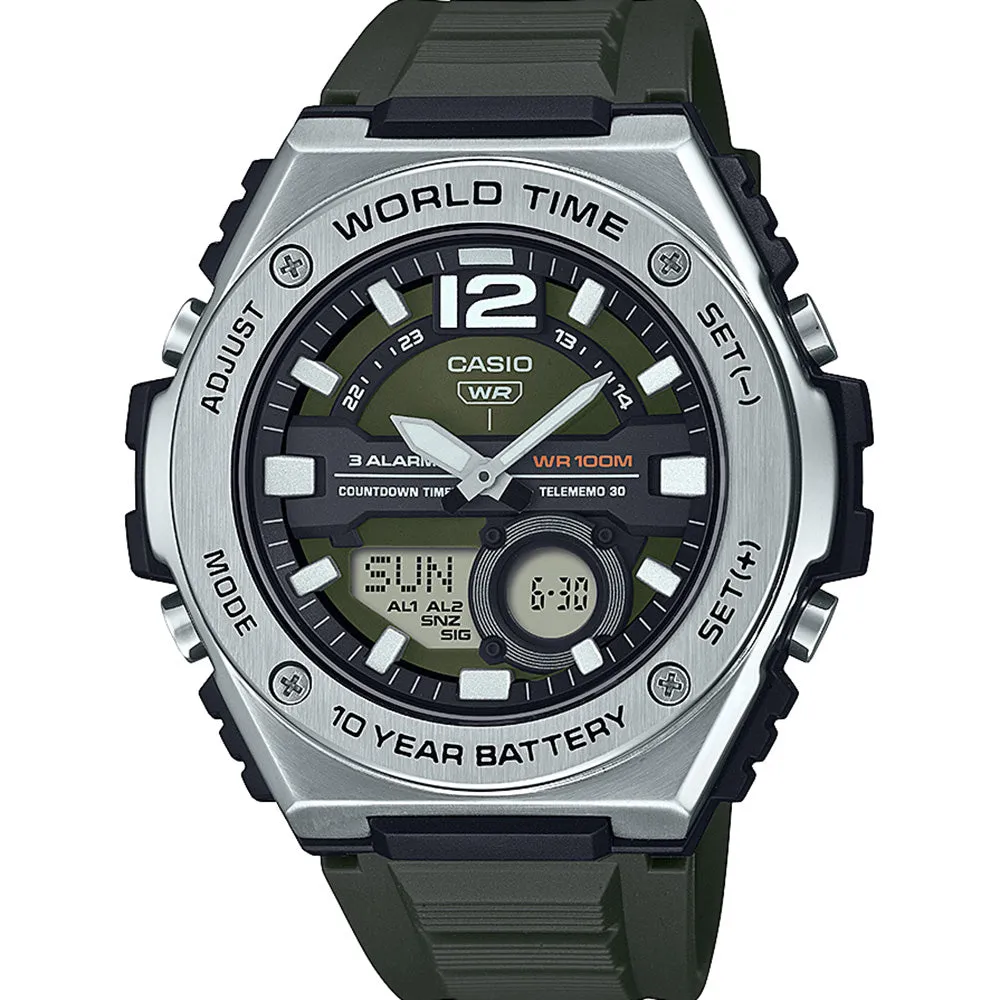 Casio Mens Watches Casio MWQ100-3A World Time Watch